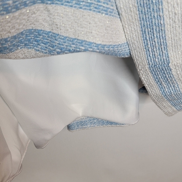 Lilly Pulitzer Rylan Dress in Flutter Blue Lurex Boucle Stripe - Picture 10 of 15